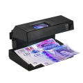 HXSJ Portable Desktop Counterfeit Banknote Detector Cash Currency Banknote Detector Supports UV and Watermark Detection With Magnifying Glass Counterfeit Banknote Detector Suitable for EU Plug. 
