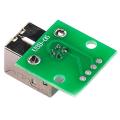 USB B Breakout Board USB 2.54mm Pitch Adapters Connector USB-B To DIP 4 Pin USB B Test Board USB Mother Seat To DIP Type B Female Socket Breakout Board.