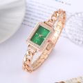 New women's watches, niche fashion, pre-owned fashion, color temperament bracelet watches, square quartz hand ornaments, watch manufacturers.