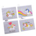 Unicorn Ring Zipper(2Pcs Bundle) Stationery Storage Bag. 