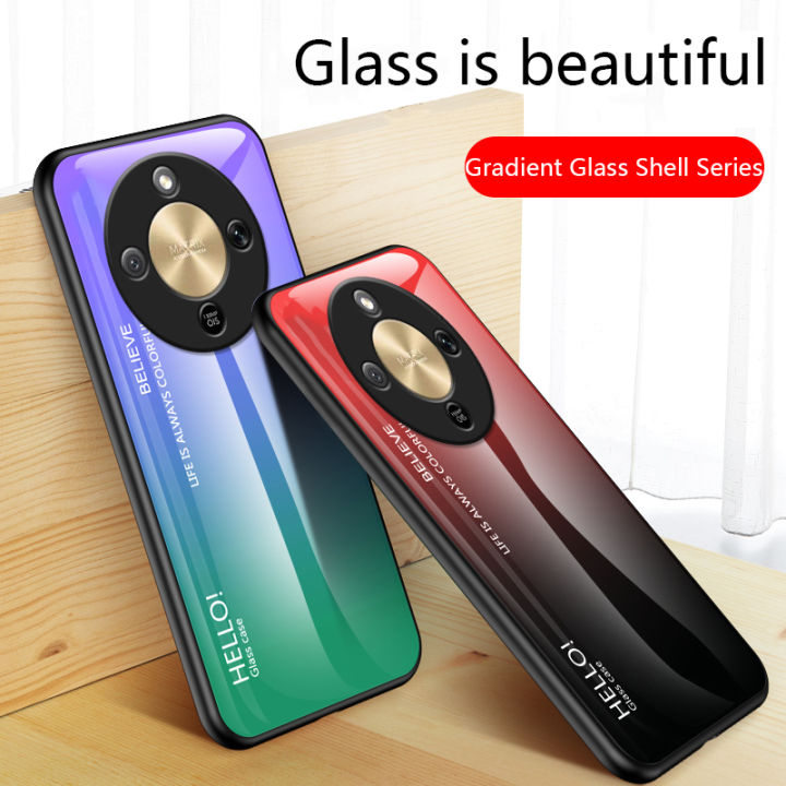 Biruiqu%20For%20Honor%20X9D%20Gradient%20Tempered%20Glass%20Back%20Soft%20Silicone%20Edge%20Case%20Cover%20-%20Image%206