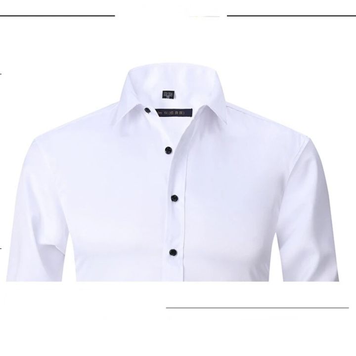 Anti-Wrinkle%20No-Ironing%20Elasticity%20Slim%20Fit%20Men%20Dress%20Casual%20Long%20Sleeve%20Shirt%20White%20Black%20Blue%20Red%20Male%20Social%20Formal%20Shirts%20-%20Image%204