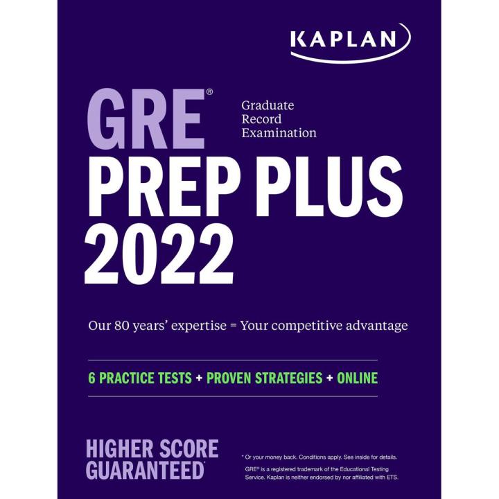 GRE Prep Plus 2022: 6 Practice Tests + Proven Strategies + Online by Kaplan Test Prep