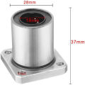 Flange Linear Motion Bushing Ball Bearing 16mmx28mmx37mm ( 2 Pcs).