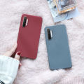 Tokifu For Realme X2 Back Cover Matte Simple Solid Color Soft Silicone TPU Case. 
