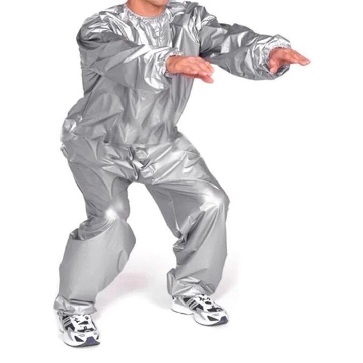 New Raincoat Exercise Gym Suit Heavy Duty Sauna Sweat Suit Fitness Weight Loss Anti-Rip For Fitness Gym Weight Loss Heavy Duty