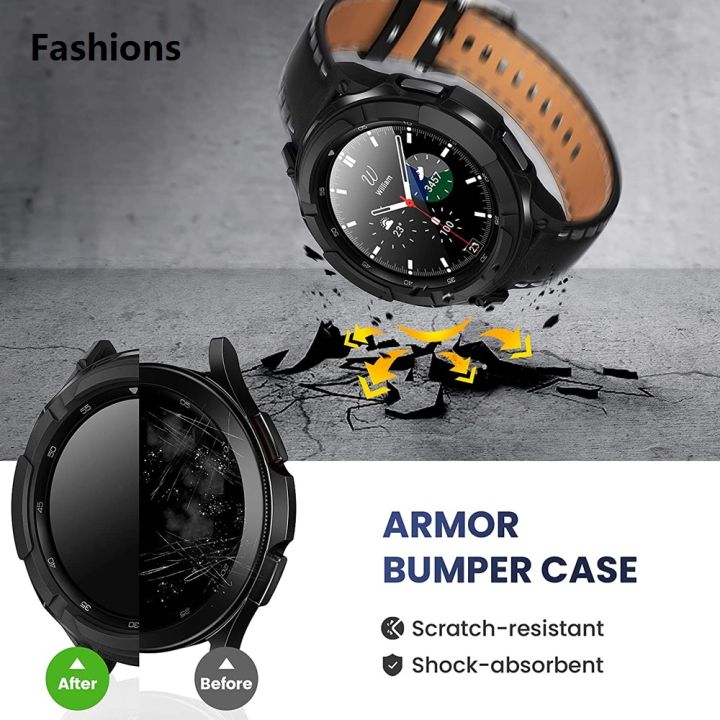 Fashions%20For%20Samsung%20Galaxy%20Watch6%20Classic%2047mm%2043mm%20Case%20TPU%20Bumper%20Bezel%20Ring%20Cover%20Galaxy%20Watch%206%20Classic%2047%2043%20mm%20Screen%20Protector%20-%20Image%202