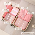 Travel seven piece set, and lage multifunctional clothing sorting storage bag, travel bag. 