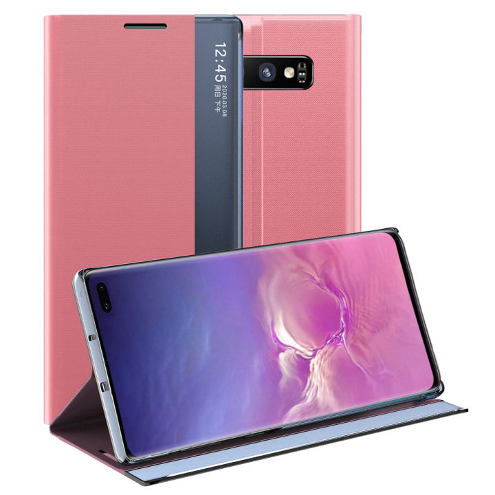 S10 Screen Samsung S10 Led View Cover Black Screen Protectors