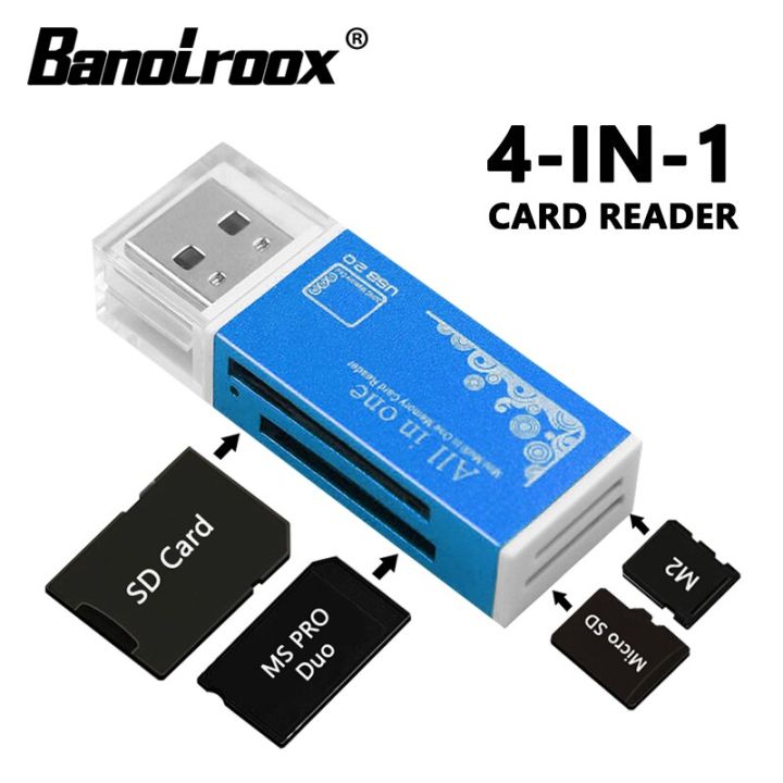Multi-Function Card Reader All in one USB C Memory Card Reader For TF M2 MS Micro SD Card Reader Adapter Lector de Tarjetas