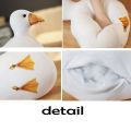 Lifelike Call Cole Duck Stuffed Toy Cute White Duck like Goose Simulation animal Doll toys for Children Pillow Water Animal Gift.