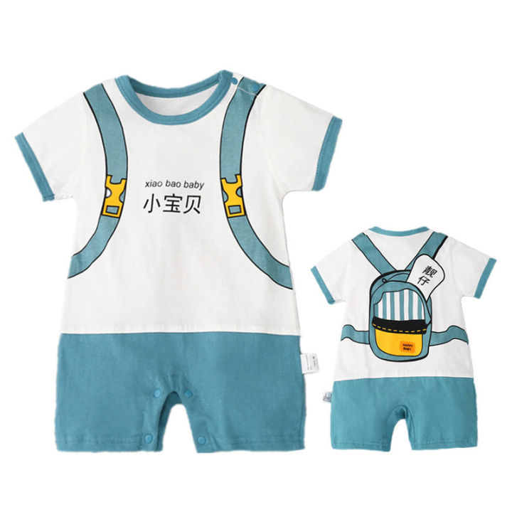 Children's%20clothing,%20summer%20jumpsuit,%20short%20sleeved%20pure%20cotton%20baby%20romper,%20boys%20aged%200-2,%20crawling%20clothes,%20thin%20style%20-%20Image%207