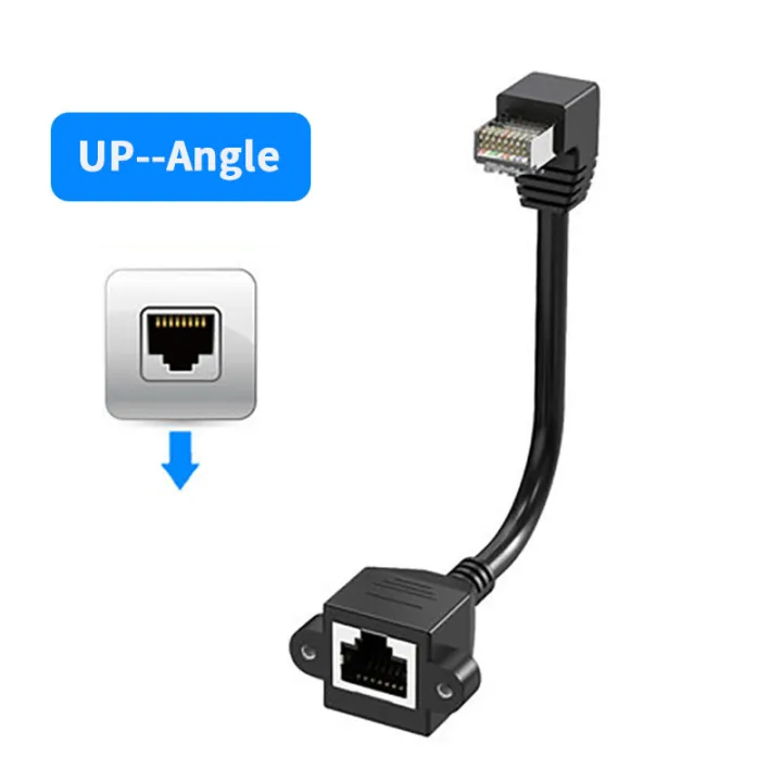 CAT6 Ethernet extension cable, 6 RJ45 plug to Jack shielded LAN network ...