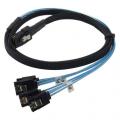 SATA Cable Mini-SAS SFF-8087 To 4 SATA Cable Mini SAS 4i SFF8087 36P To 4 SATA 7P Cable 12Gbps 1/0.5M Hard Drive Data.