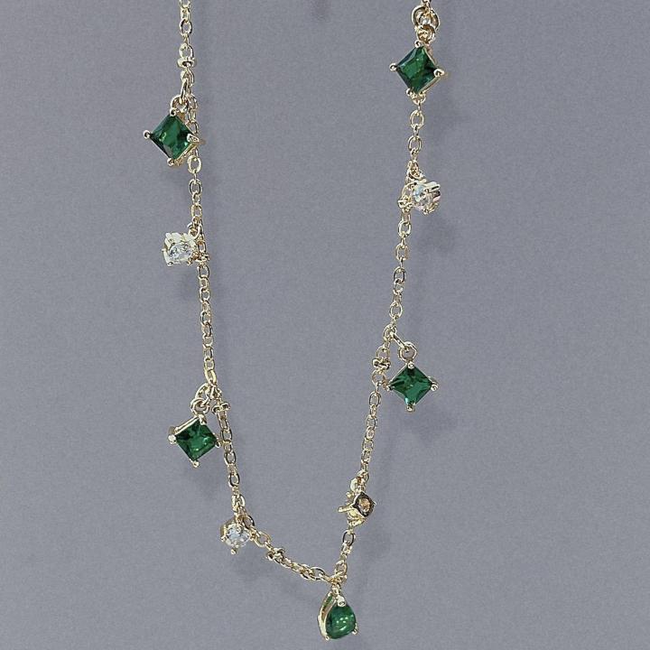 Ins%20Style%20Luxury%20Emerald%20Rhinestone%20Teardrop%20Necklace%20-%20Green%20Crystal%20Clavicle%20Chain%20for%20Women%20-%20Image%206