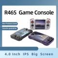 R46S Retro Game Console 4.0inch IPS Big Screen Player 64G/128G Kid Portable Pocket Video Player 15000+Games Linux System.
