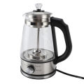 Hot Tea Brewing Pot Efficient Easy Cleaning Glass Container Electric Tea Maker US Plug 110V Removable Infuser with Temp Control for Home.