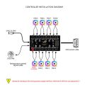 12V 4Pin RGB 5V 3 pin ARGB Cable Splitter Hub SATA/4D Powered Extension Cable Adapter LED Strip Light PC RGB Fan Cooler Control.