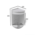 FORIDE 3X Bathroom 360 Degree Rotating Shelf Kitchen Toilet Shelf Corner Shelf Bathroom Storage Rack Cabinet Multi Layer.