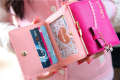 Taobao Ladies Bow Cat Pendant Student Leather Wallet Women's Short. 