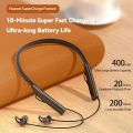 Sport Magnetic Headset in Ear Earbuds Wireless Bluetooth5.3 Neckband Earphones Stereo Headphones with Mic Support TF Card for Driving Running. 