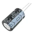 4700uF 25V Capacitor RADIAL Electrolytic Capacitor 4700uF Capacitor 25V Radial Polarized Aluminum Electrolytic Capacitors 2 Pin Leads Connections Leg. 