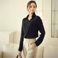 Black Full Sleeve Casual Shirt For Women.