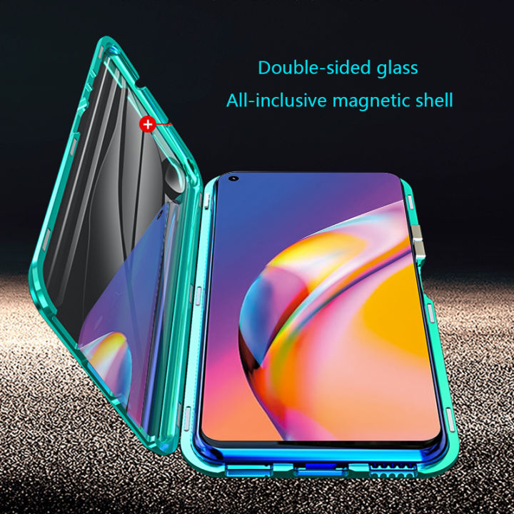 Biruiqu%20For%20OPPO%20F19%20Pro%20Magnetic%20Absorption%20Case%20Metal%20Frame%20Shockproof%20Double%20Sided%20Tempered%20Glass%20Magnetic%20Case%20Cover%20-%20Image%207