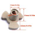 FORIDE 4X Microwave Turntable Coupler Microwave Oven Turntable Roller Guide Support Glass Tray Drive Coupling Replacement Parts. 