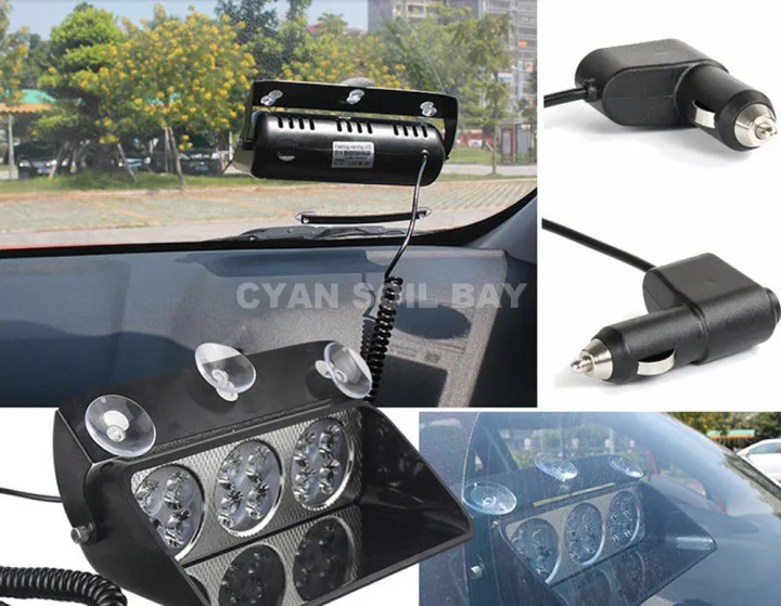 CYAN%20SOIL%20BAY%20Car%20Fireman%20truck%20Emergency%20flasher%20Fog%20lamp%2024W%2012%20led%20Windshield%20Warning%20light%20Car%20dash%20strobe%20light%20-%20Image%205