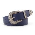Vintage Adjustable Boho Western Belt Women Black Brown Leather Belt Female Cowboy Hight Waist Belts for Ladies Jeans Dresses. 