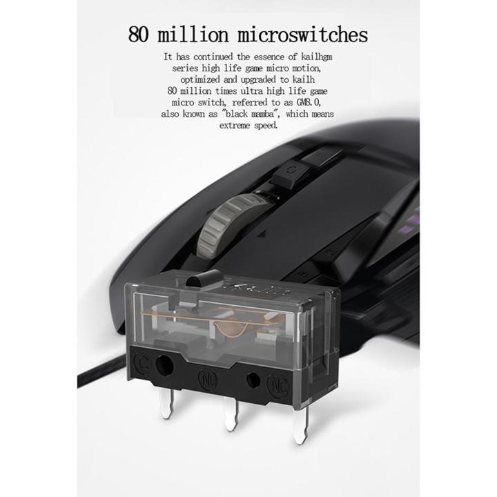 2pcs GM8.0 Kailh micro switch 80M life gaming mouse Micro Switch