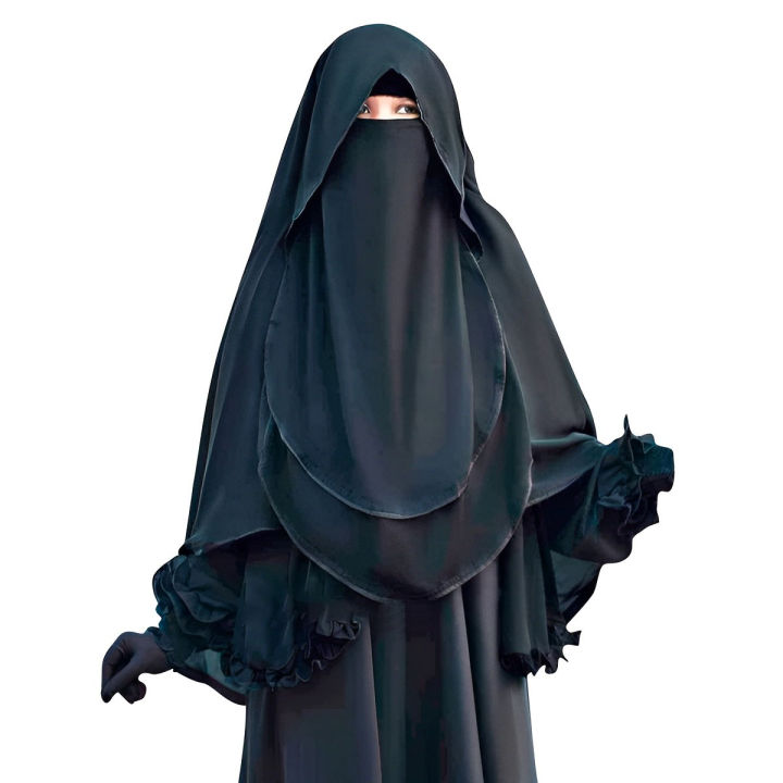 Hoodie niqab butterfly hooded niqab for full body cover hijab for prayer - Hijab Collection - Hijab