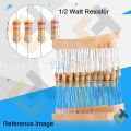 25Pcs Resistor 1/2W 10K Ohm Carbon Film Resistor 10K Ohm Half Watt Resistance 0.5 Watt 5% Tolerance Fixed Resistors Passive Components. 