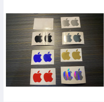 Apple Logo WATERPROOF STICKER VINYL decal for phone, iPhone 20 mm.