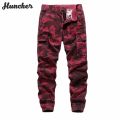 Huncher Mens Multickets CCargo Pants Tactical Techwear Jogging Pants Male Joggers Men Trousers.