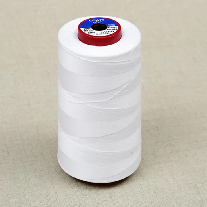 White Strand Thread White Sewing Thread 3000 Meter 1 Pcs- White | Daraz.com.bd