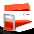 Nax 100Pcs Plastic Wedges Tile Locator Leveling Tiling Insertion Installation Tool.