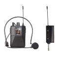 UHF Wireless Headset Microphone with Transmitter Receiver LED Digital Display Bodypack Transmitter for Teaching Live Performance. 