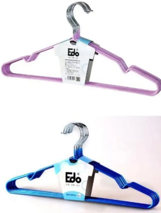 6/10%20Pcs%20Non-Slip%20Metal%20Hook%20Hangers%20-%20Multicolor%20-%20cloth%20hanger/%20-%20Image%202