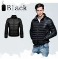 Winter Men Puffer Jacket Ultra Light Down Jacket Men Windbreaker Feather Jacket Man Lightweight Portable Warm Coat. 