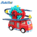 HelloKimi Children's Toy Car Electric Toy Car Universal 360 ° Rotation Duck Ferris Wheel Track Fire Truck Body Design Multi Layer Track With Colorful Lights Music Baby Boy Toy Car. 
