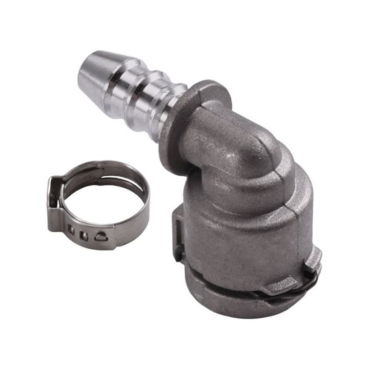 1Pc for 5 Series X3 X4 B48 Engine Return Pipe, Coolant Hose, Cylinder Body Return Pipe, Right Angle Aluminum Head