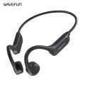 Wavefun Move Wireless Bone Conduction Earphones Wireless Headphones BT5.3 IP66 Wireless Earbuds for Sports Workout Riding Driving. 