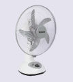VISION Rechargeable Table Fan 14'' White With USB Charger. 