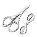 Folding Scissors Pocket Cutter Blade stainless Scissor Stationery Paper Office for Student School.