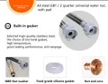 Faucet Hoses 304 Stainless Steel Hot Cold Water Mixer Tap Hoses Flexible Burst Proof Bathroom Basin Kitchen Sink (SET OF 2) Hose Connector Hose Pipe. 