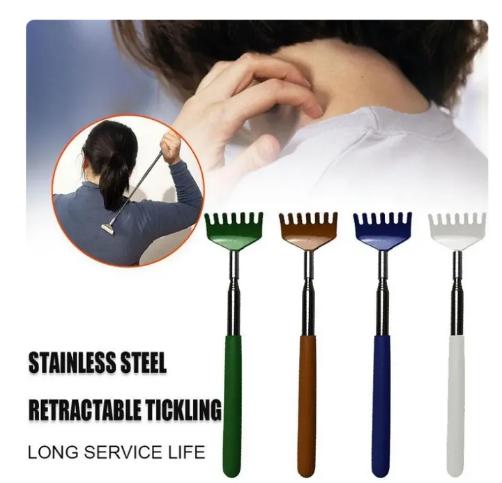 Portable%20Extendable%20Telescopic%20Metal%20Backscratcher/Back%20Scratcher%20in%20Green%20-%20Image%203