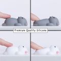 5pcs Squishy Kawaii Cat Mini Squishies Stress Mochi Squishy Toys Mochi Squishies Animal Cat Stress Mochi Animal Toy Gift for Kid.