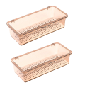 Flatware Tray with Lid,Utensil Storage with Lid Plastic Cutlery Tray,Cutlery Drawer Organizer Utensil Storage ContainerE. 